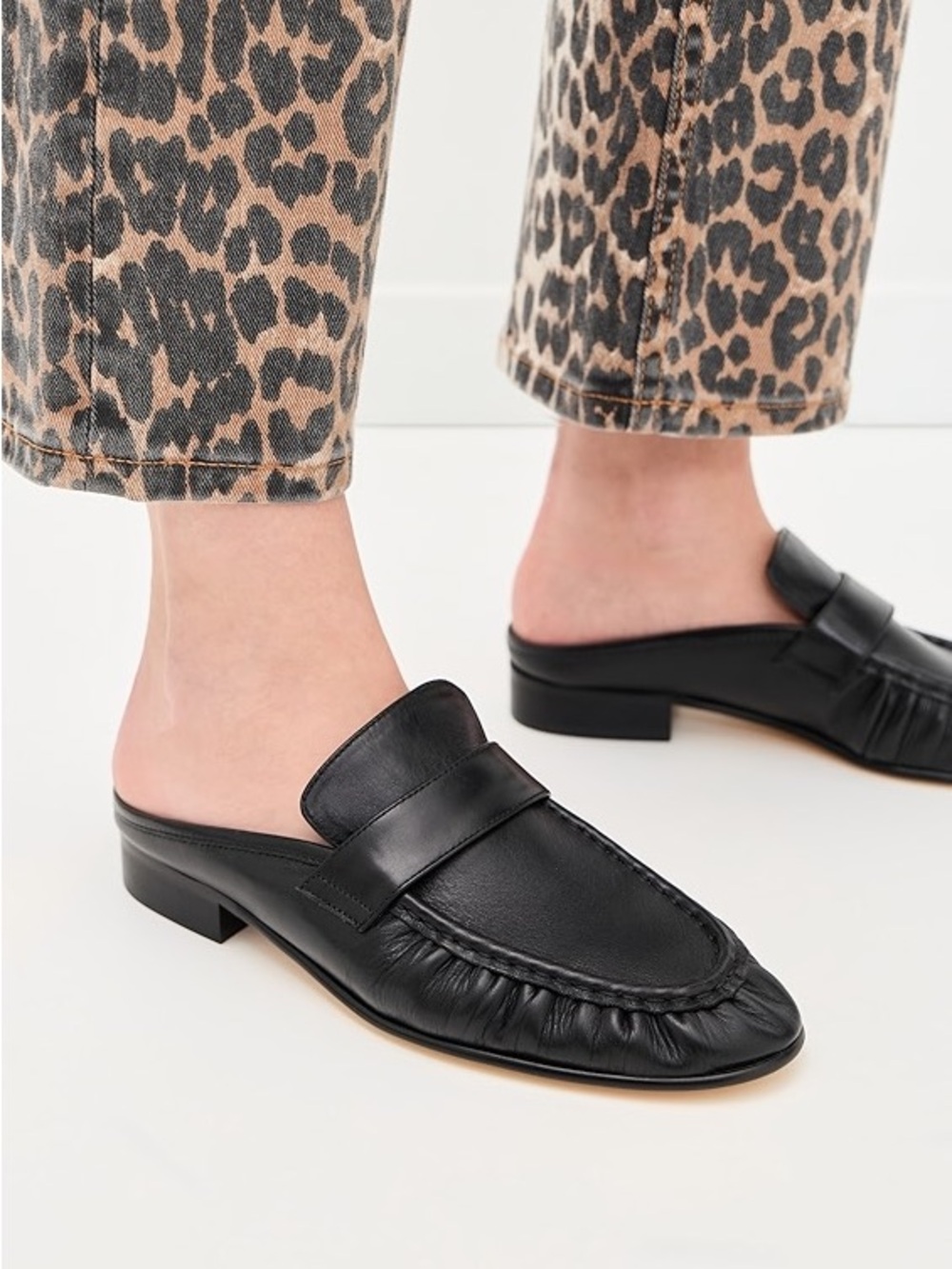 Tony Bianco Glacier Black Venice Slide Loafers